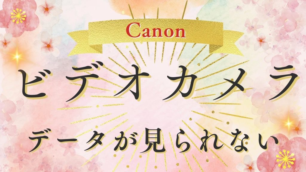 Canon iVIS HF M41内蔵メモリーエラー