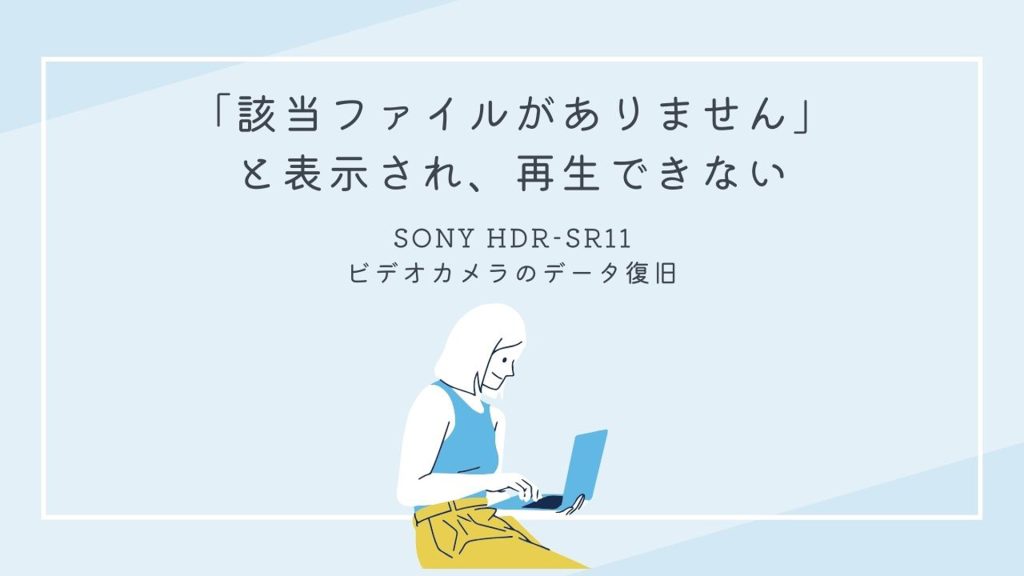 ビデオカメラデータ復旧の奇跡：兵庫県のお客様のSONY HDR-SR11