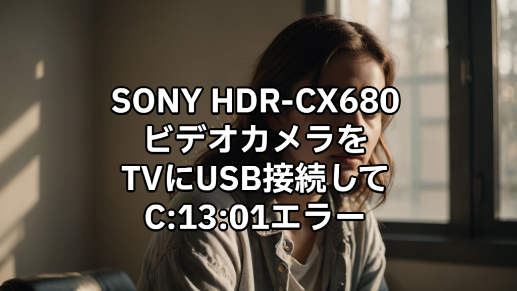 SONY HDR-CX680の「C:13:01」エラーからデータ復旧成功！三重県のお客様事例